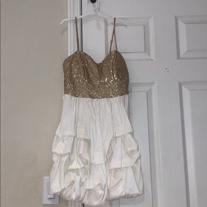 White and Gold Dress